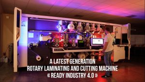 A latest generation rotary laminating and cutting machine